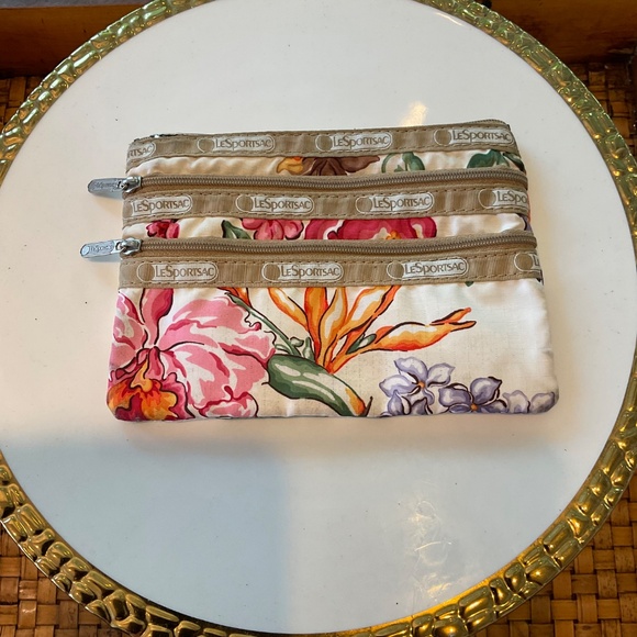 LeSportsac Floral 3-Zippered Bag - Picture 5 of 8